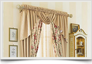 Fleeted Curtains Waterfall Valance